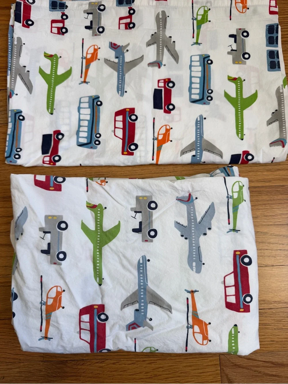 Pottery Barn Kids | PB Kids Brody Transportation Organic Toddler/Crib Sheet Set